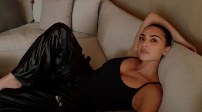 Kim Kardashian in Malibu.