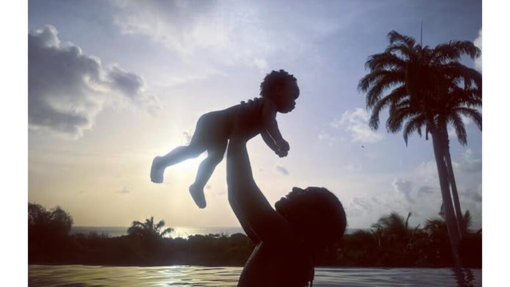 A$AP Rocky with his son.