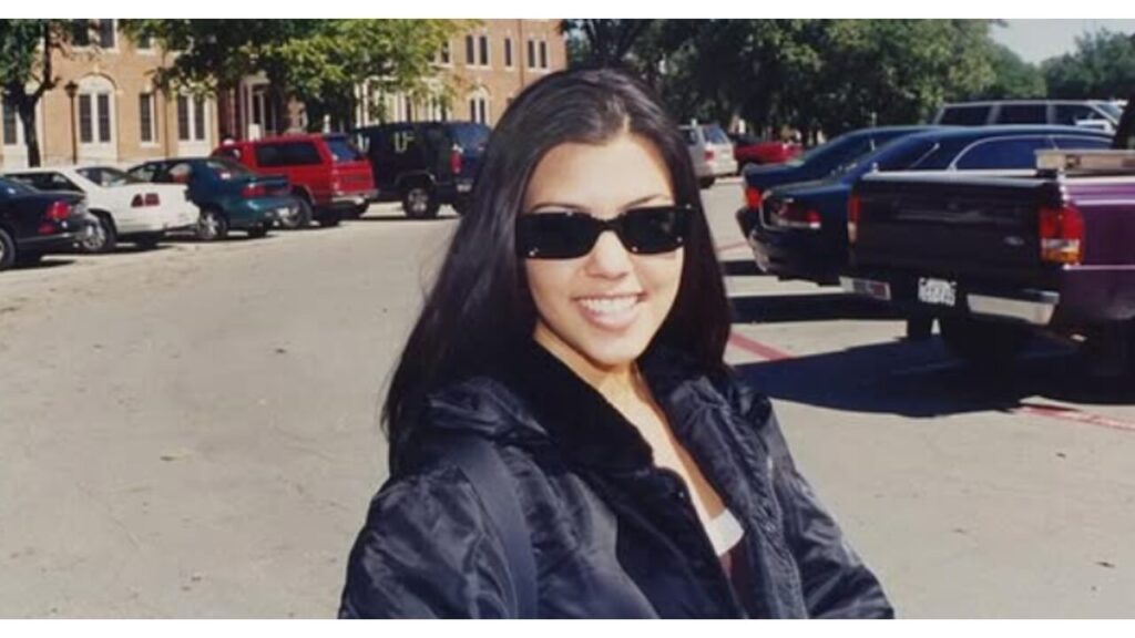 Kourtney Kardashian in college.