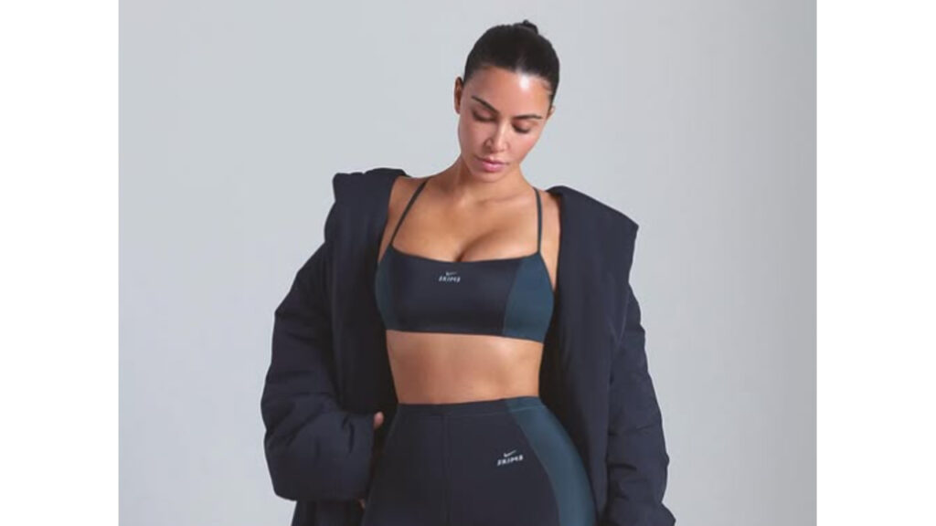 Kim Kardashian wearing Nike SKIMS.