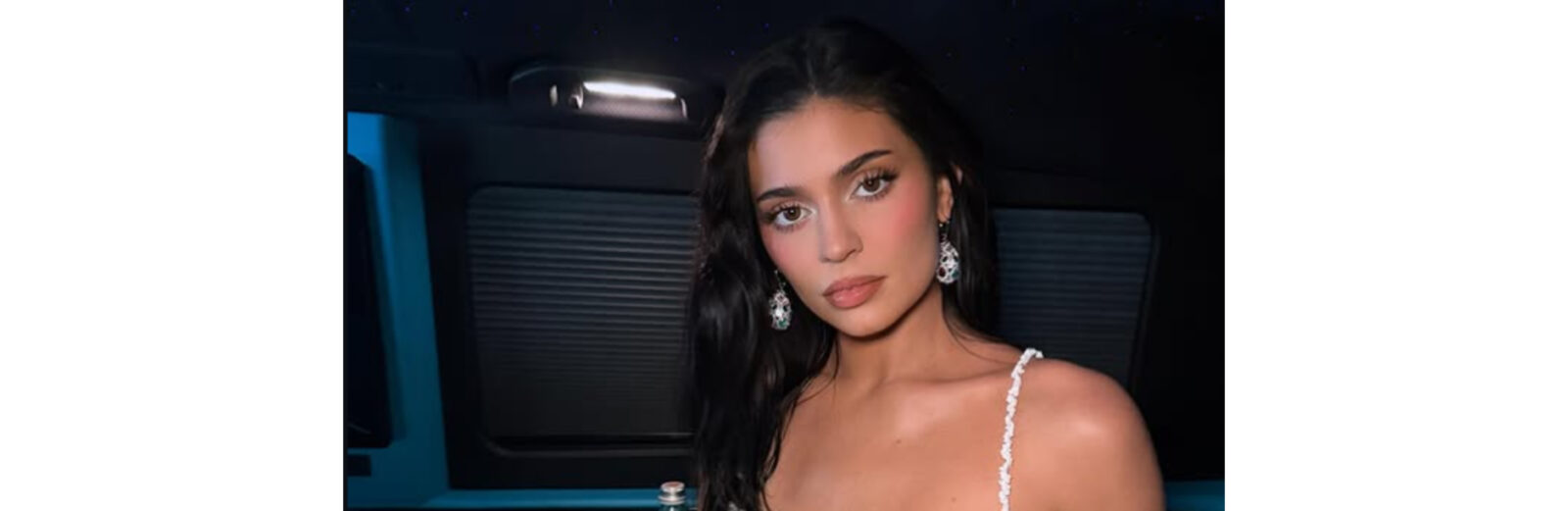 Kylie Jenner wearing white.