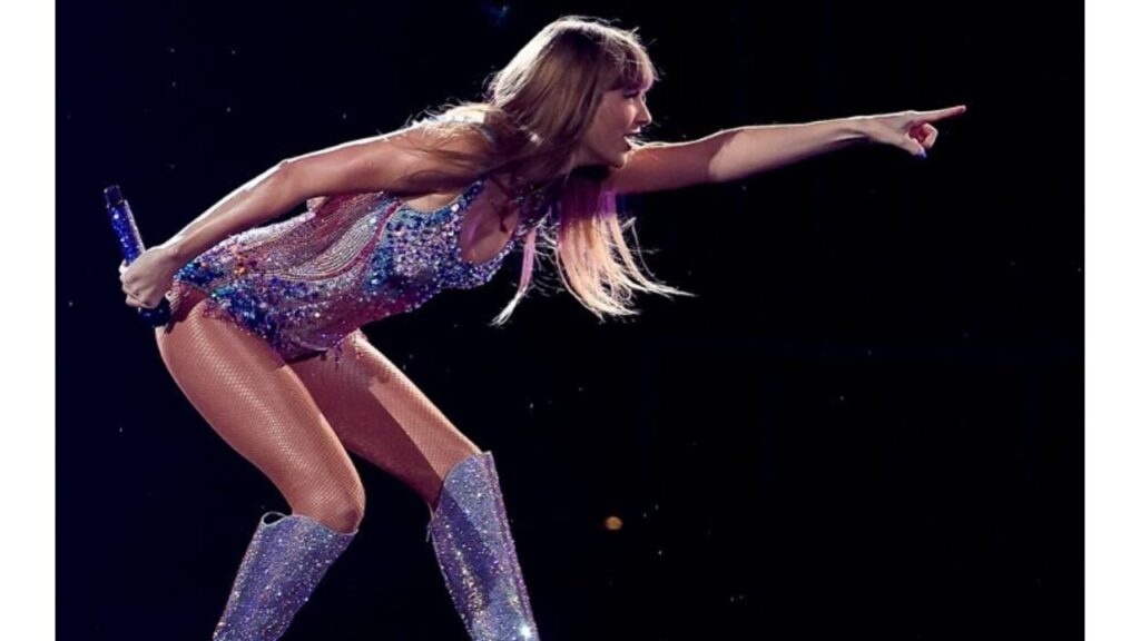 Taylor Swift at The Eras Tour in Brazil.