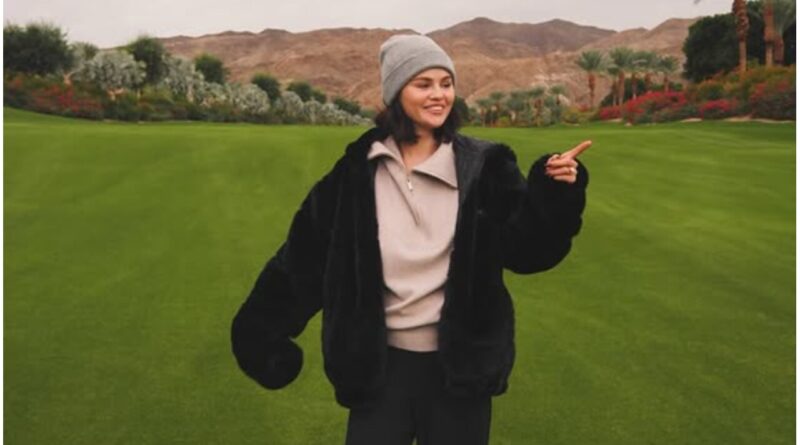 Selena Gomez out in the nature.