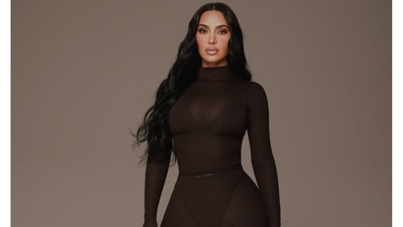 Kim Kardashian wearing SKIMS