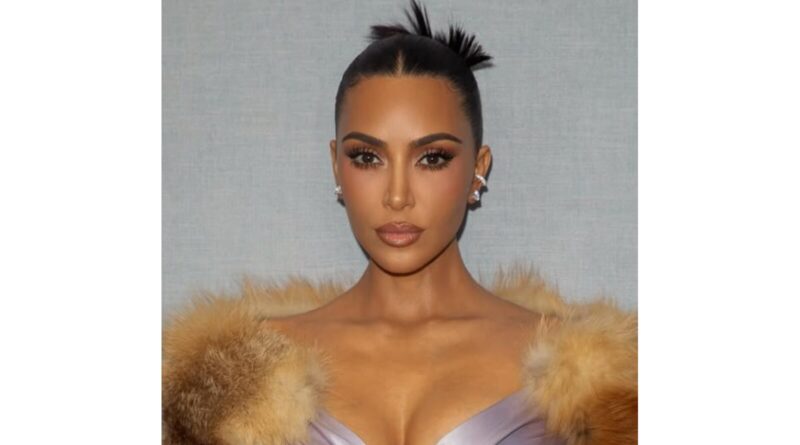 Kim Kardashian dressed up for All's Fair Show.