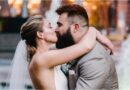 Kylie Kelce Almost Lost Her Marriage License Before Wedding to Jason Kelce and the Story Is Too Good Kylie and Jason Kelce on their wedding day.