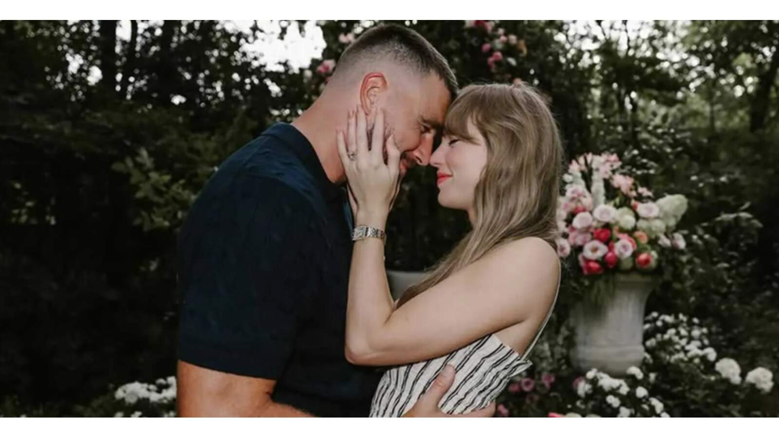 Taylor Swift and Travis Kelce's engagement.