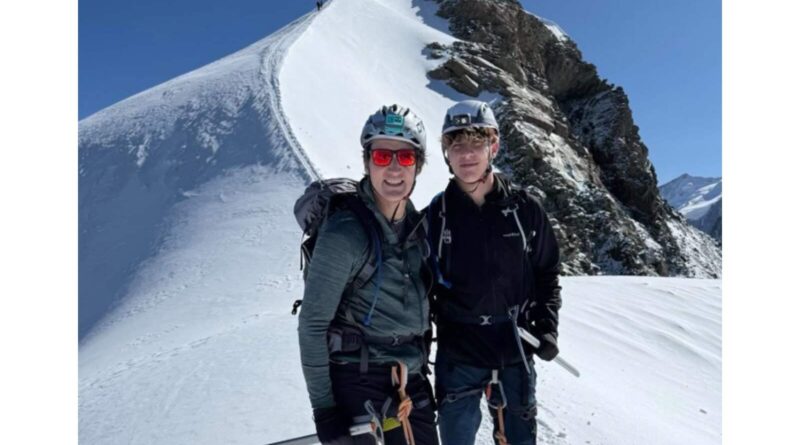 Justin Trudeau and his son.