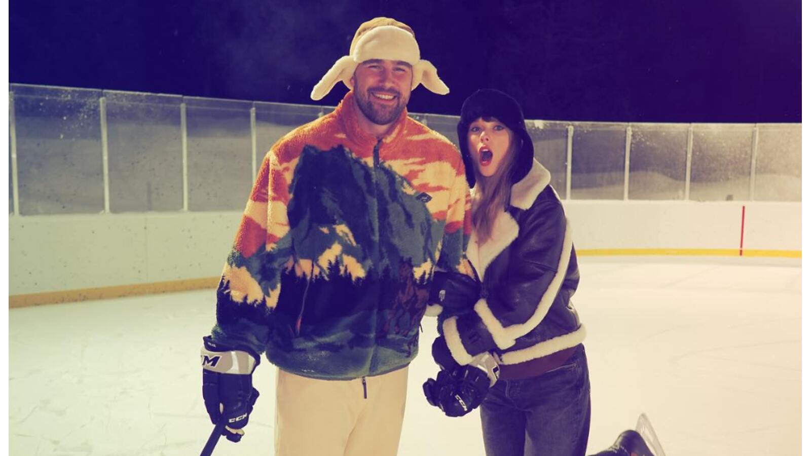 Taylor Swift and Travis Kelce.