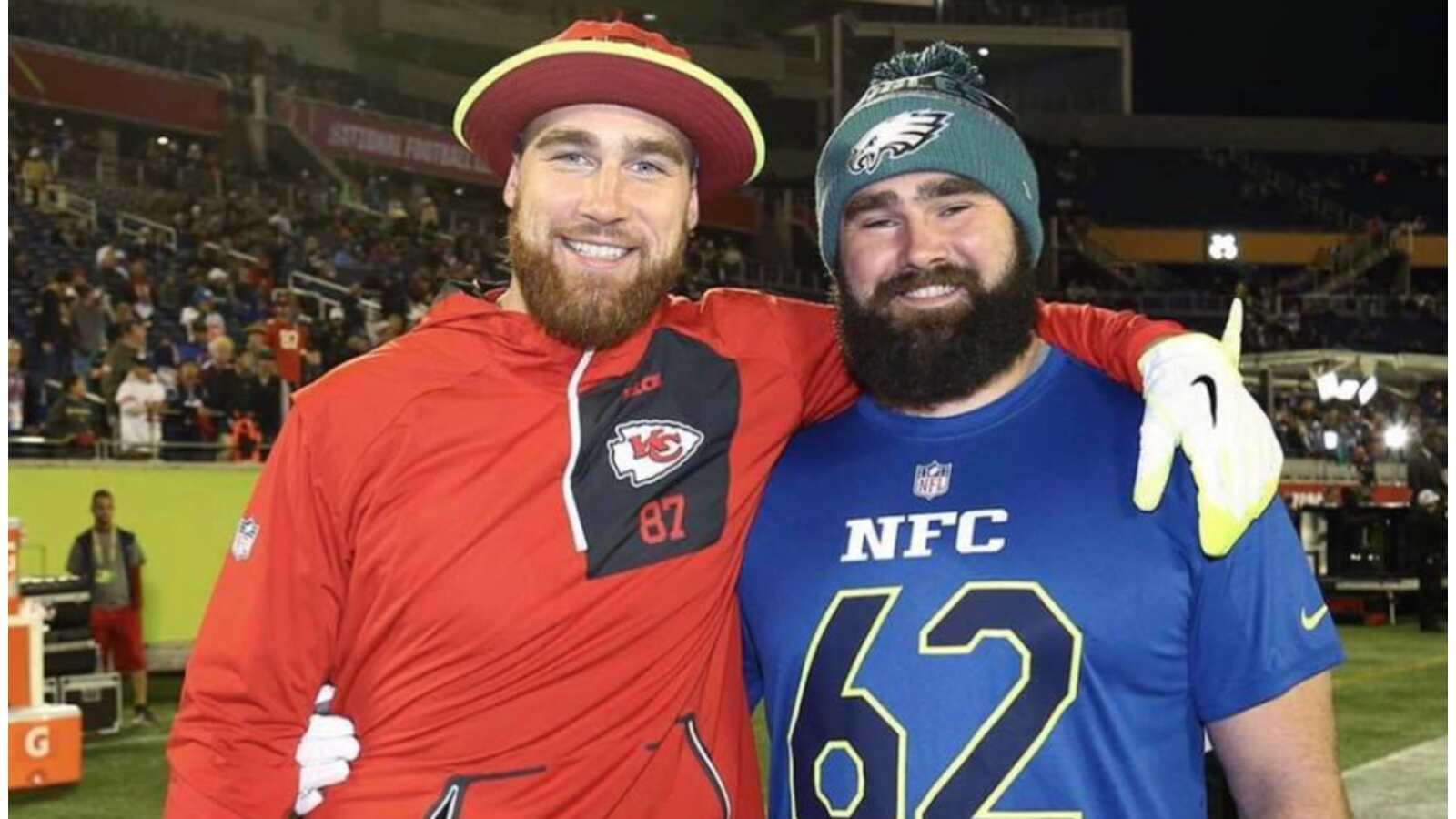 Travis Kelce and Jason Kelce.