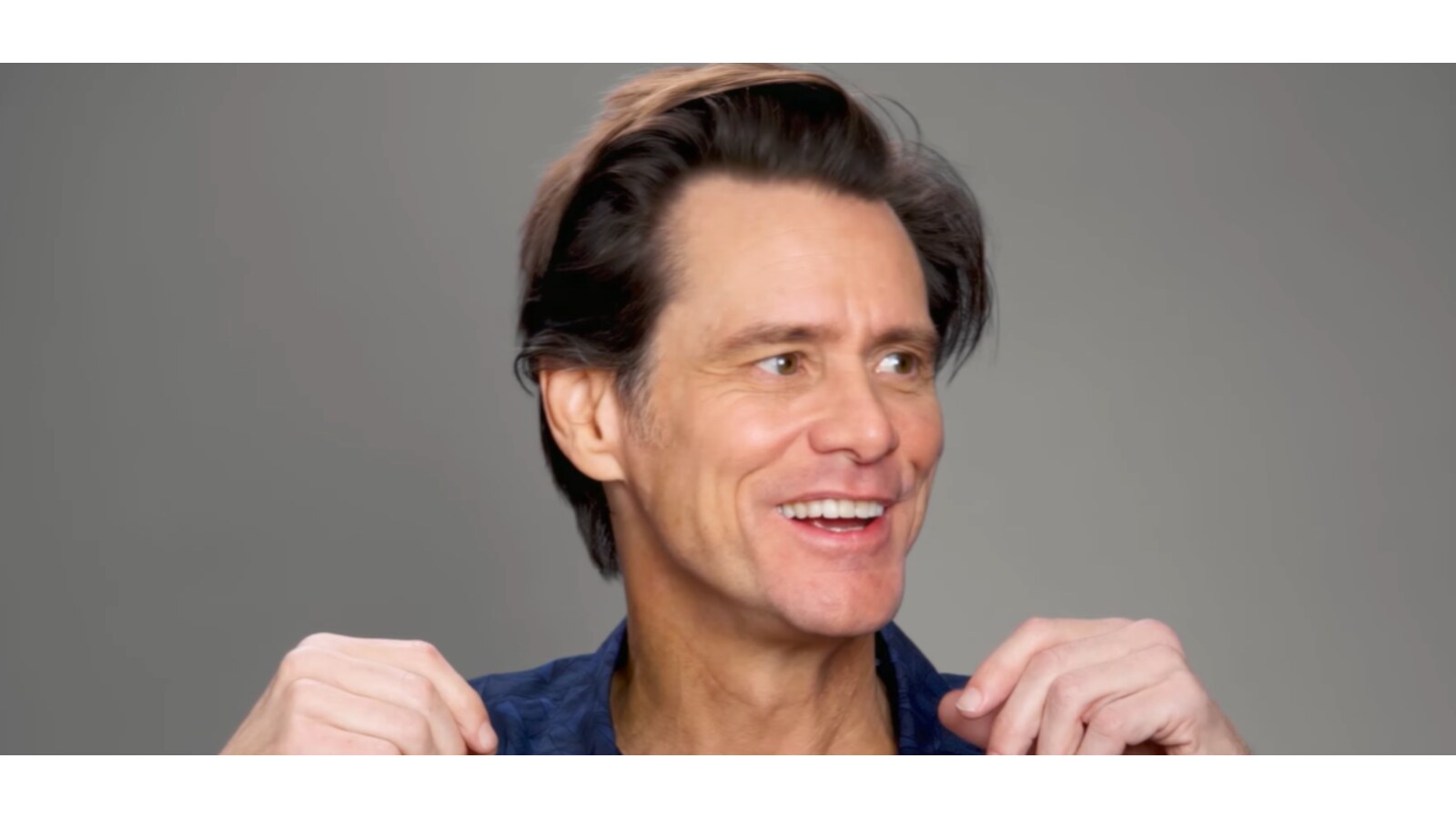 Jim Carrey at an interview.