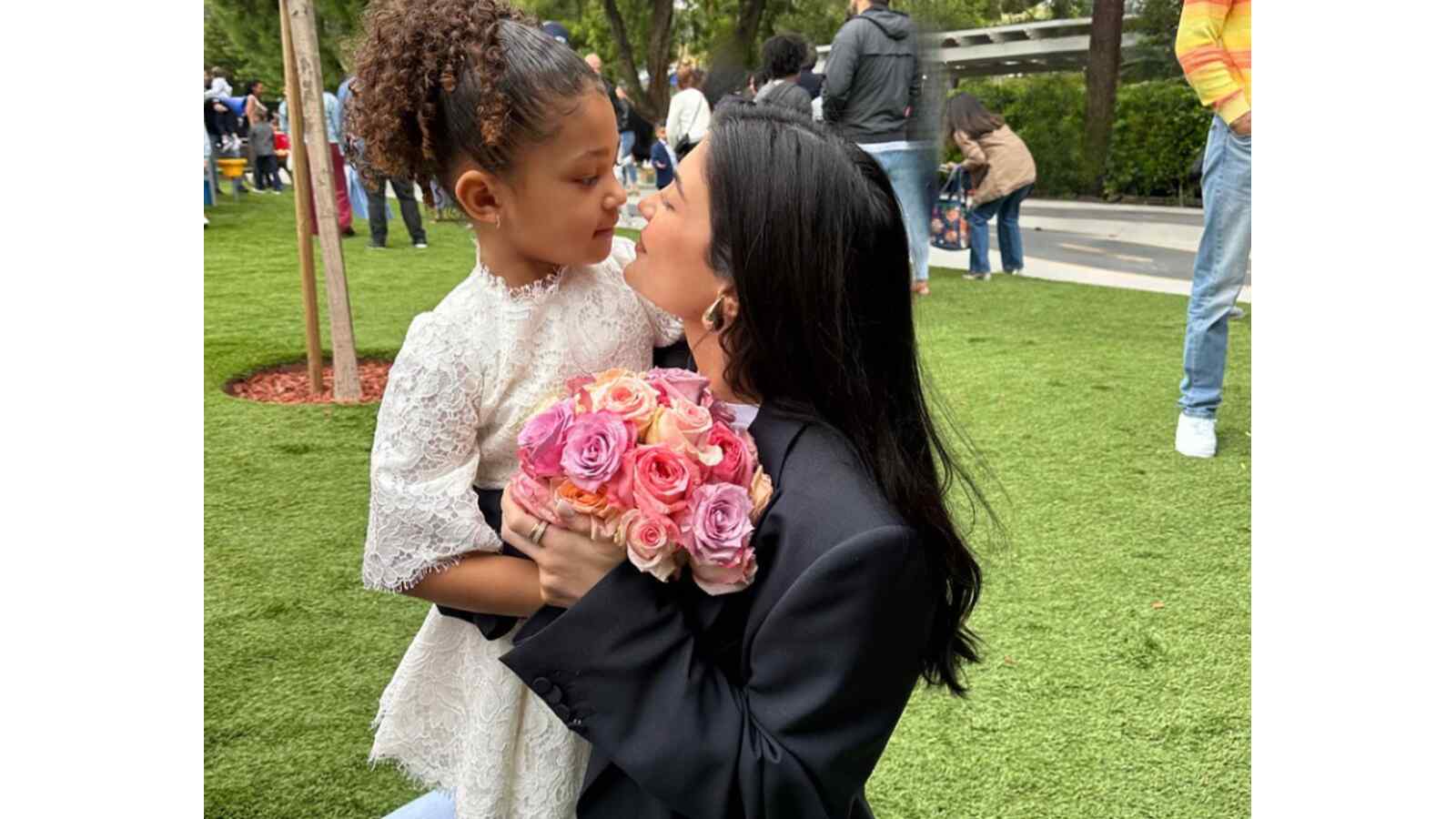 Kylie Jenner with her daughter, Stormi.