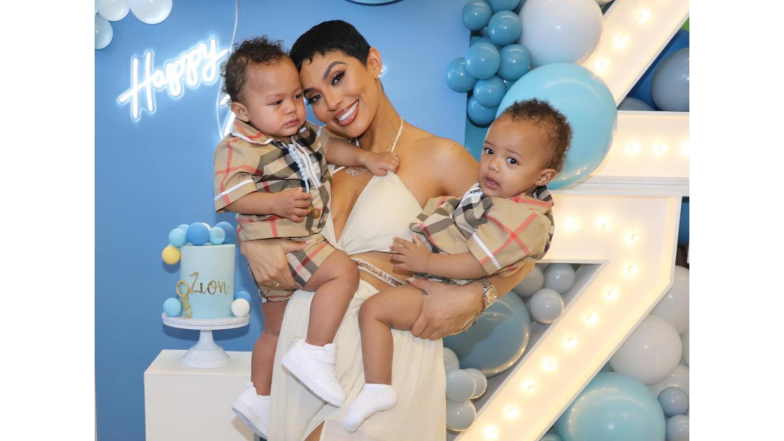 Abby De La Rosa with her sons.