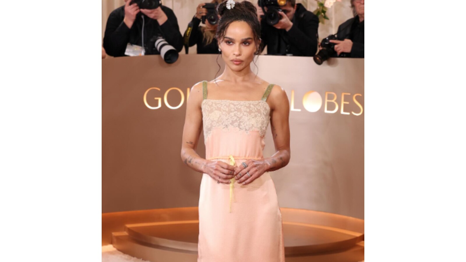Zoë Kravitz at the Golden Globes.