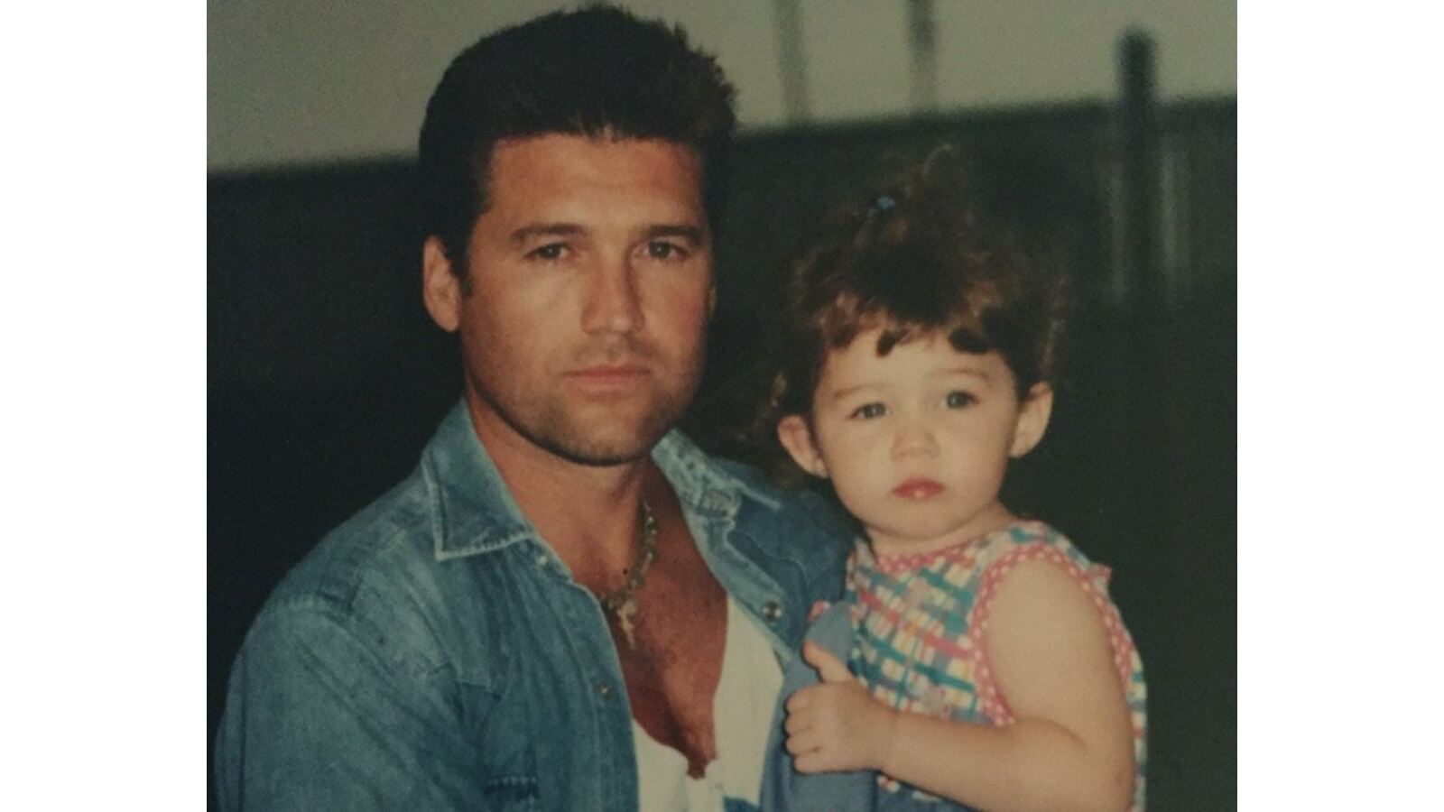 Billy Ray and Miley Cyrus.