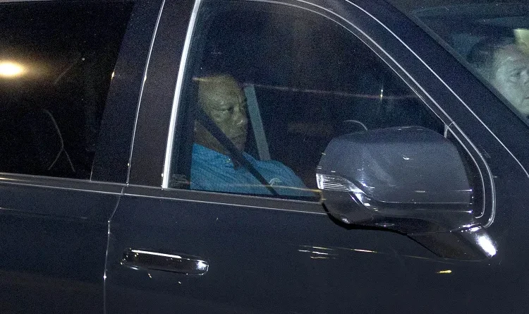 Tiger Woods seen after DUI arrest