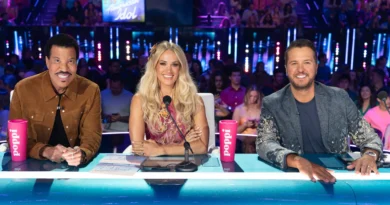 Lionel Richie, Carrie Underwood, and Luke Bryan at American Idol