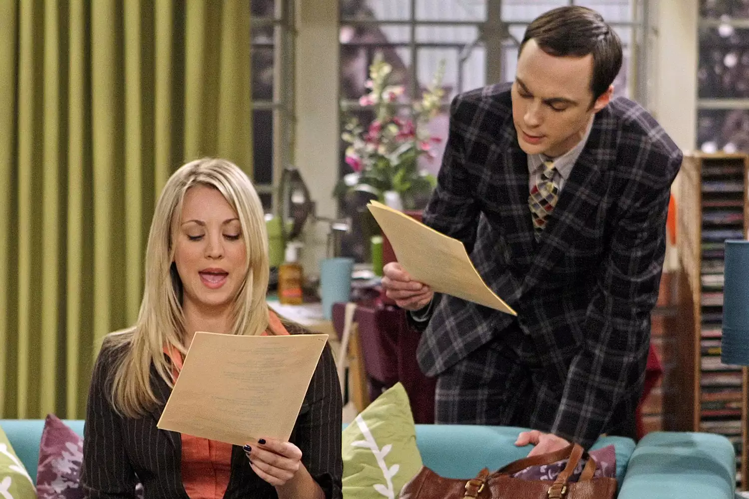 Kaley Cuocco and Jim Parsons