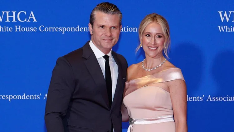 Pete Hegseth with wife