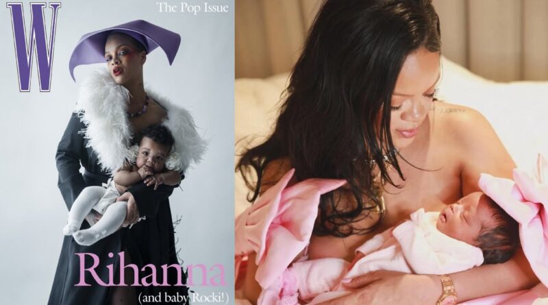 Rihanna and Baby Rocki