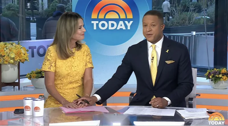 Savannah Guthrie; Craig Melvin on April 6. NBC